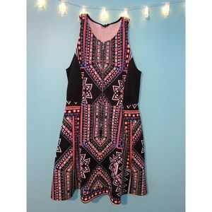 Front Zip Aztec Dress